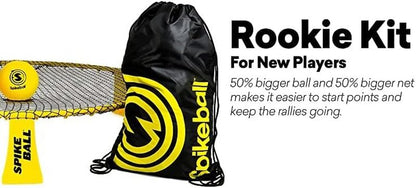 Spikeball Rookie Set - Original Roundnet Game for Adults & Family | 50% Larger Net & Balls - Perfect for Beach, Yard, Lawn