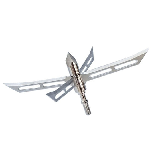 NIUXINIU Turkey Hunting Broadheads 4 Fixed Blade Archery Broadheads Stainless Steel Bow and Arrow Hunting Tips (Silvery-1)