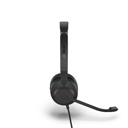 Jabra Evolve2 30 UC Wired Headset, USB-C, Mono, Black – Lightweight, Portable Telephone Headset with 2 Built-in Microphones – Work Headset with Superior Audio and Reliable Comfort