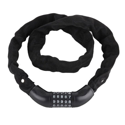 Takelablaze Bike Lock 5 Digit Combination Heavy Duty Anti Theft Bicycle Chain Lock Resettable 3.2ft Bicycle Lock for Bike Motorcycle Scooter Door Gate Fence