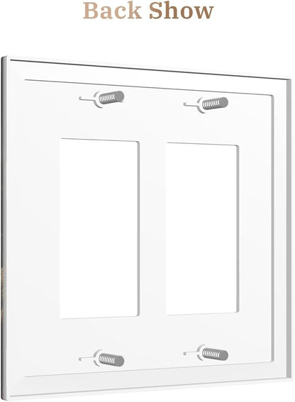Decorative Art Light Switch Covers Sunburst Over the Wilderness 2 Gang Dual Rocker Outlet Switch plate Faceplate GFCI for Home Decor