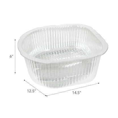 ForPro Professional Collection Universal Pedi Bath Liners - 50% THICKER - Fit Footsie Bath, Disposable Pedicure Foot Tub Liners for Foot Spa Basins & Foot Bath Soaks, Clear, 100-Count