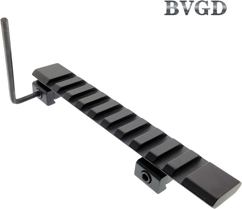 Dovetail to Picatinny Weaver Rail Riser Mount Adapter - 11mm to 20mm for Rifle Scope