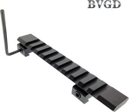 Dovetail to Picatinny Weaver Rail Riser Mount Adapter - 11mm to 20mm for Rifle Scope