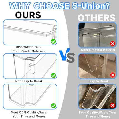 UPGRADED AAP74271304 Refrigerator Door Bin Compatible with LG Refrigerator Door Shelf Parts AAP74271304 LRMDS3006S LRMVC2306D LRMDC2306D LRMDC2306S LG Fridge Door Basket Replacement Door Shelves