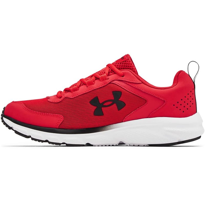 Under Armour Men's Charged Assert 9, Red (600)/White, 7.5 M US