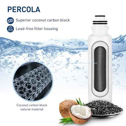 HX2019FR-A Water Filter Replacement, Compatible with Hisense HX2019FR-A, HX2019F-A, HRM260N6TSE, HRFD560SW, HRCD585BW, HRFD634BW, HRCD650BW, HRCD586TBWB and Mora MRM260N6TSE (2 Pack)