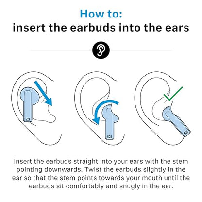 Sennheiser ACCENTUM Open Wireless Earbuds - Open Ear Buds Design, Dynamic Sound & Bluetooth 5.3, IPX4 Splash Protection, 28 Hours Battery Life, USB-C Charging Case, Music, Phone Calls, Travel, Black