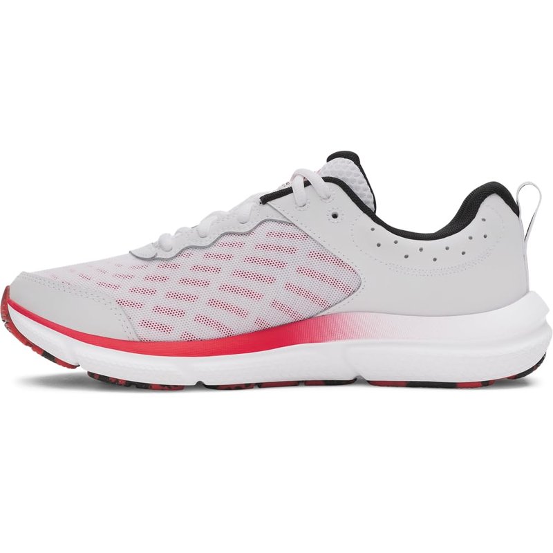 Under Armour Men's Charged Assert 10, (111) White/Racer Red/Black, 7, US