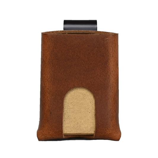 Zippo Lighter Sheath - Belt Clip Zippo Lighter Case - American Bench Craft - Made in USA (Brown)