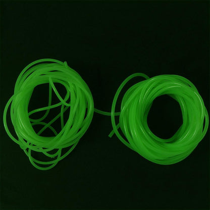 5M Green Soft Silicone Fishing Night Luminous Tube Fluorescent Deep Sea Boat Fishing Glow Rig Hook Line Accessories(S)