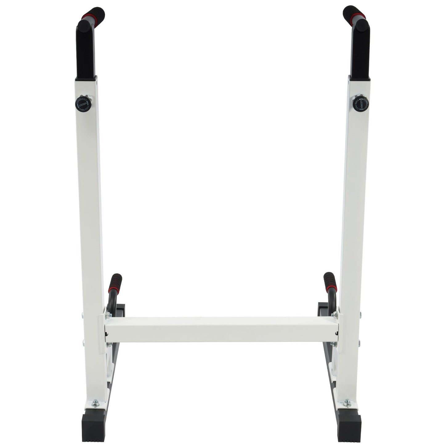 BalanceFrom Steel Frame Dip Station with Adjustable Height, 500 Pound Weight Capacity – Upper Body Workout Home Gym Equipment for Triceps, Push & Pull Ups, Leg Raises, and Bench Press
