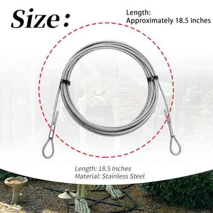 18.5 ft Replacement Tether Cable Guy Wire Compatible with 12 ft Skeleton,Tether Cable Guy Wire ensures Reliable Support System