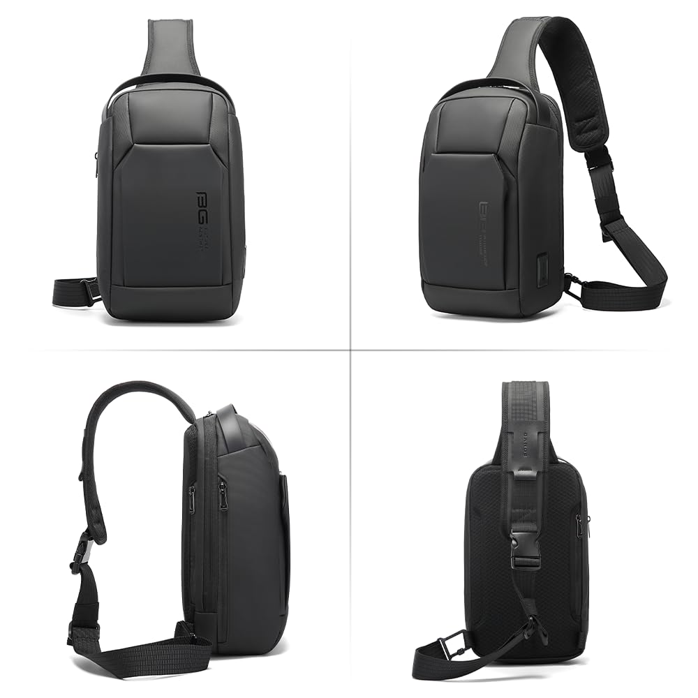BANGE Fashion Sling Bag, Waterproof Shoulder bag, Crossbody Backpack for Men