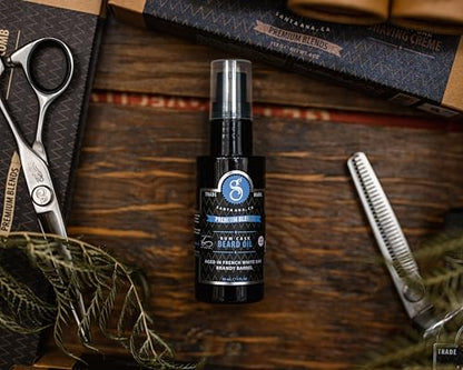 Suavecito Premium Blends Beard Oil - Leave-In Beard Conditioner For Softening Hair, Hydrating Skin, Eliminating Beard Dandruff, Healthy Beard Growth - 1 oz