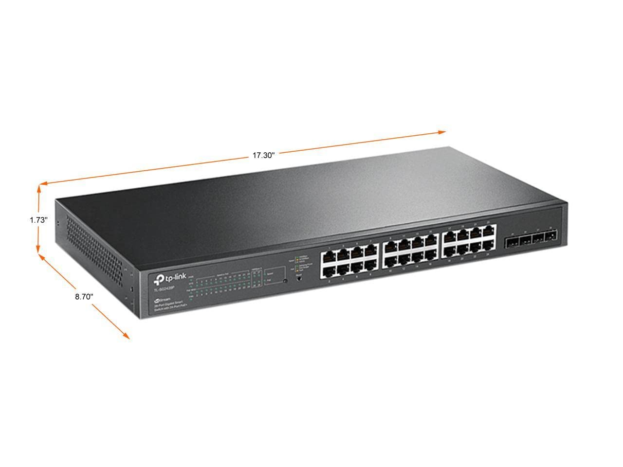 TP-Link TL-SG1016PE | 16 Port Gigabit PoE Switch | Easy Smart Managed | 8 PoE+ Ports @150W | Plug & Play | Sturdy Metal w/ Shielded Ports | QoS, Vlan, IGMP & LAG, Free Expert Help