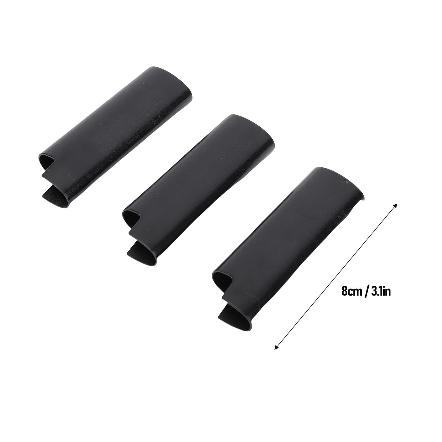 AYNEFY 3PCS Metal Lighter Case – Zinc Alloy Protective Sleeve for Lighters, Travel-Friendly Lighter Holder for Bar, Party & Gifts, Stylish Black Lighter Accessory (Pack of 3)