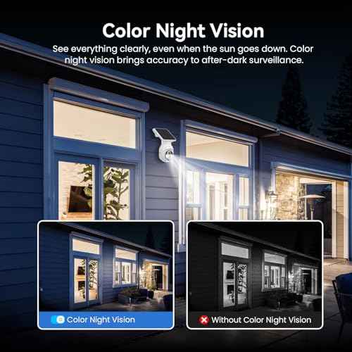 1080p WiFi Security Camera with Solar Panel, Battery Powered, Pan Tilt, AI Motion Detection, Night Vision, 2-Way Talk, IP65, Cloud Storage (Sold Separately), 2.4GHz WiFi Only
