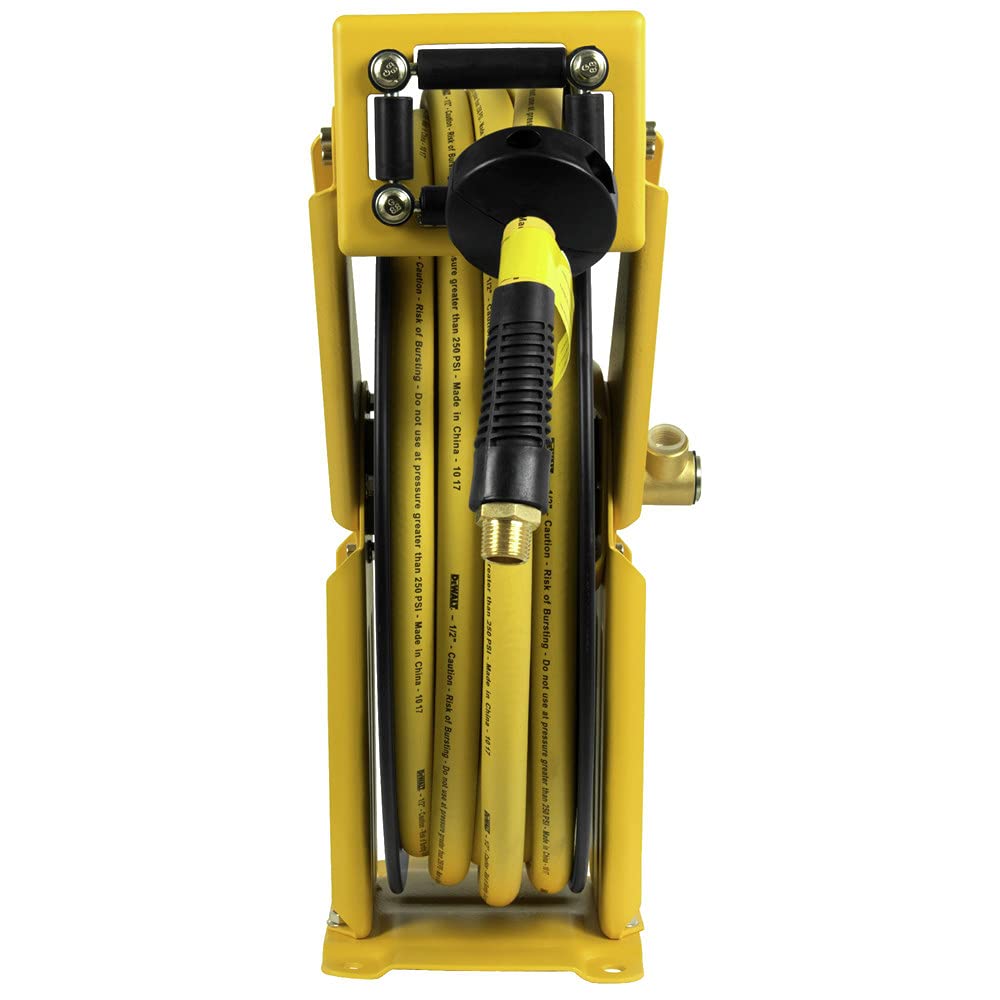 DeWalt DXCM024-0344 Double Arm Hose Reel with 1/2” x 50’ Premium Rubber Hose