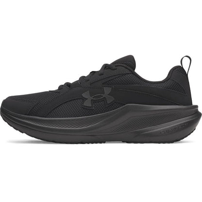 Under Armour Men's Charged+ Assert 11 Running Shoe, (002) Black/Black/Black, 9.5, US