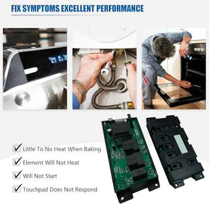 Upgrade 316455500 Stove Clock Control Board - 7 Button Board Replacement for Frigidaire & Electrolux Oven Range