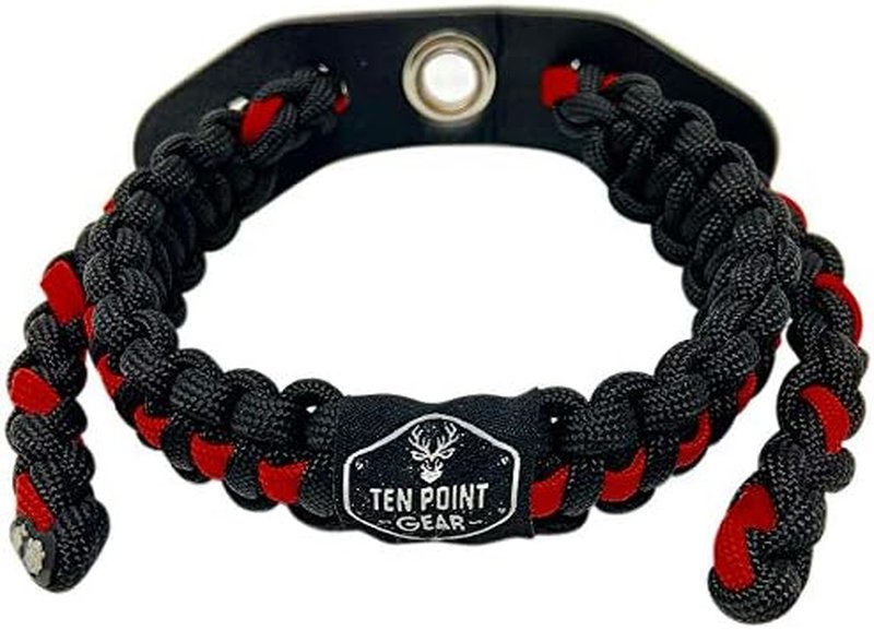 Bow Archery Wrist Sling - Durable 550 Paracord with Metal Grommet | Full Grain Leather, Multiple Camo Options