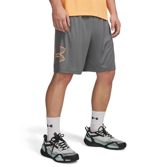 Under Armour Men's Tech Graphic 10" Shorts, (709) Clay Green / / Orange Bloc, 5X-Large