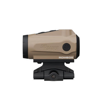 SIG SAUER ROMEO5 GEN II 1x20mm Compact Durable IPX-7 Waterproof Rifle Shooting Sight, Parallax-Free Optical Design, 12 Illumination Settings - GEN II Red Dot Sight - FDE (SOR5111)