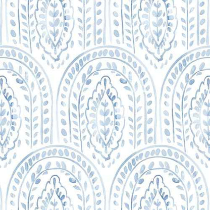 Peel and Stick Wallpaper Modern Wall Paper Boho Contact Paper Removable Wallpaper Peel and Stick Blue and White Self-Adhesive for Bathroom Bedroom Kitchen Wall Decor 17.3" x 118"