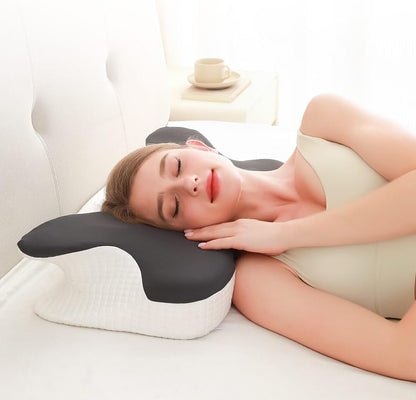 Cervical Neck Pillow for Neck Pain Relief,Neck Support Pillow for Sleeping, Side Sleeper Pillow for Bed,Memory Foam Ergonomic Pillows for Back Stomach Sleepers