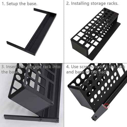Aluminium Alloy Screwdriver Storage Rack for Desktop Screwdriver Organize RC Tool Kit Organizers Tool Holder
