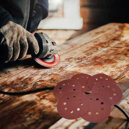 70PCS Sanding Discs 5 Inch 8 Holes, Sander Pads Hook and Loop Sandpaper for Random Orbital Sanders 40/80/120/240/320/400/600/800 Grits (Not for Mouse Sander)
