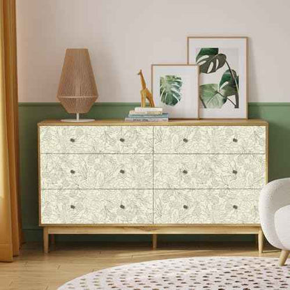 Peel and Stick Wallpaper for Home Decoration Elegant Petal Strokes Wallpaper Removable Vinyl Self Adhesive Shelf Paper & Drawer Liner Roll House, Workshop & Office 17.3" x 118" SM127-3