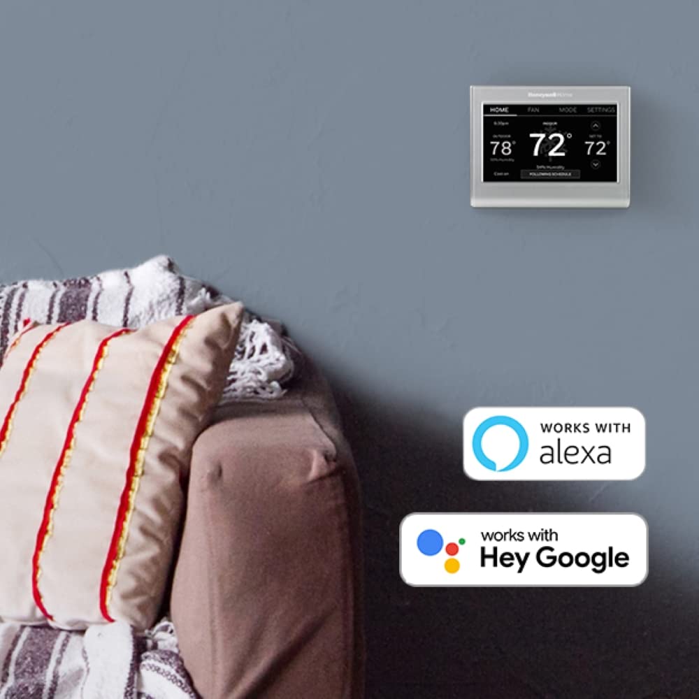 Honeywell Home RENEWRTH9585WF Wi-Fi Smart Color Thermostat (Renewed)