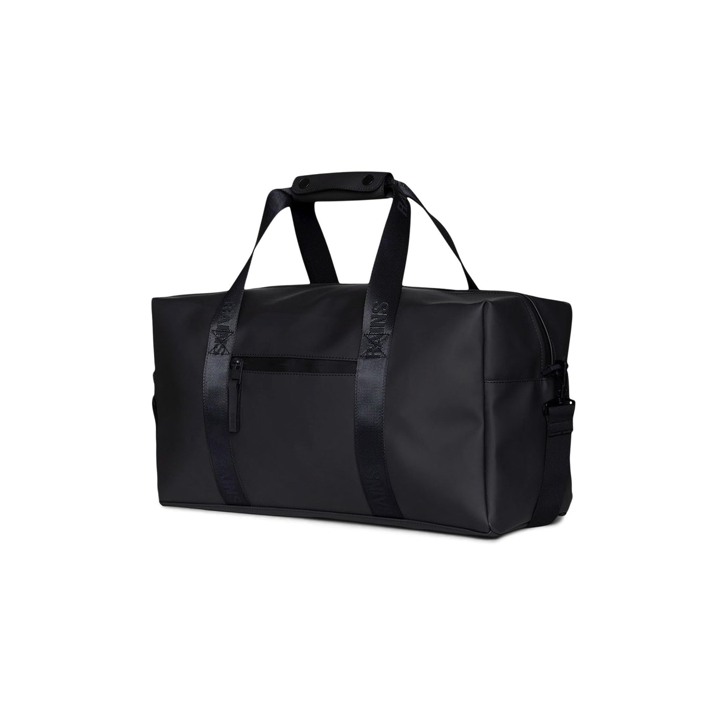 RAINS Trail Gym Bag - Black Gym Duffel Bag for Men and Women, Waterproof Material Sports Duffel Bags With Coated Zip, Detachable Shoulder Strap, 26 L - 2-Year Warranty