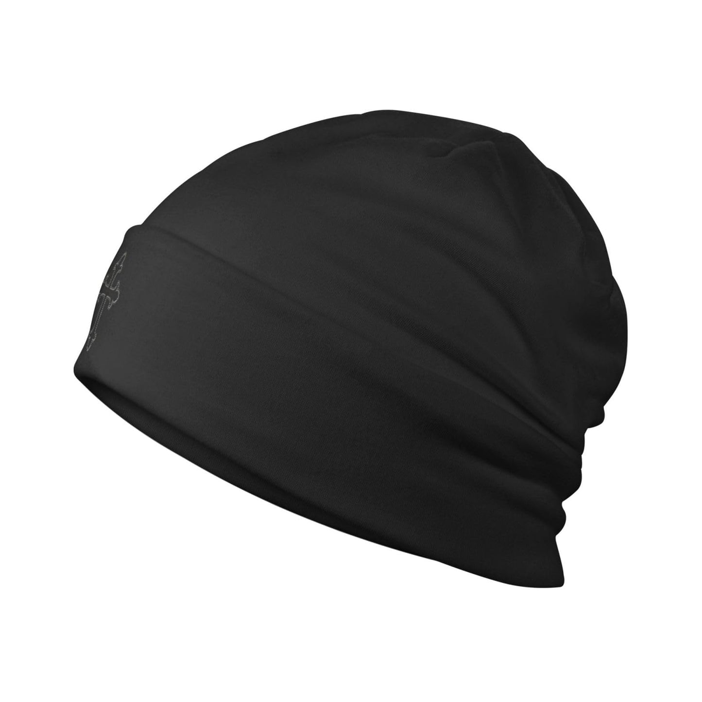 Christian Cross Black Beanie Hat for Men Women Winter Hats Knit Slouchy Hats Skull Cap Hedging Hat