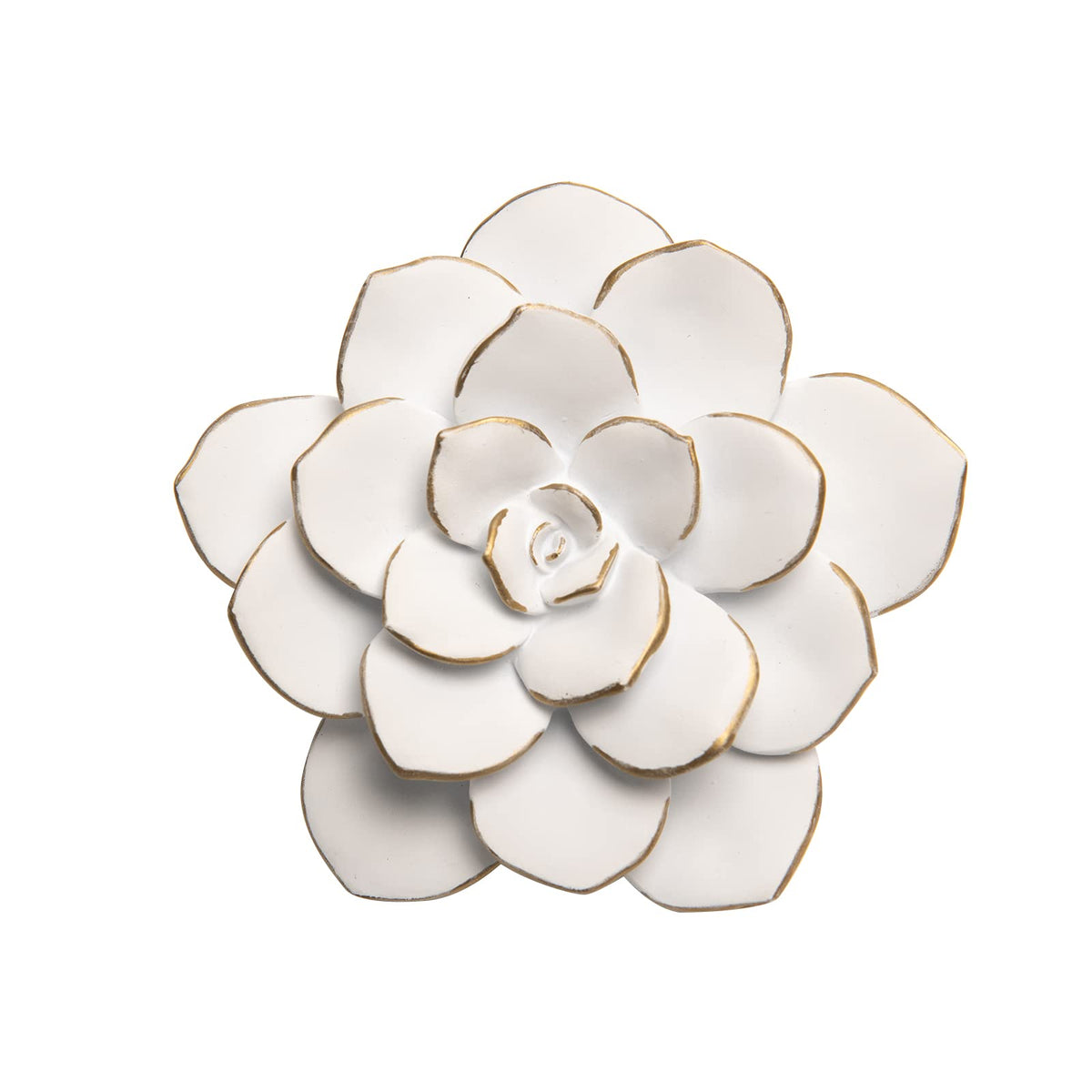 Guichifun Flower Wall Decor 3D Resin Succulent plants - Wall Hanging Decor Art Decor for Home Bedroom Living Room White Christmas Gift 3.25 X 4 X 1.25 Inch