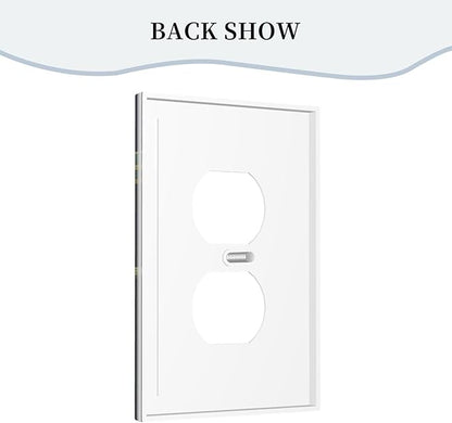 Butterfly Ornate with Flower Light Switch Cover 1 Gang Outlet Plate Single Duplex Wall Plate Covers Decorative Switchplate Covers Electrical Faceplate for Home Decor