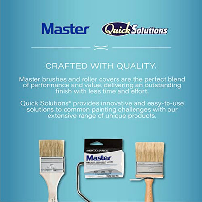 Bestt Liebco 997240120 Master 12" Deck Scrub Brush/Roller/Applicator, White