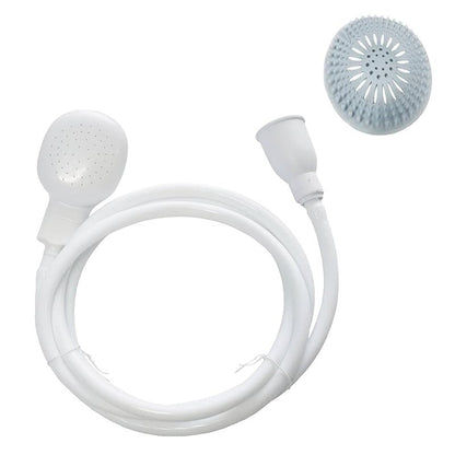 2m/6.56Ft Sink Hose Sprayer,Shampoo Sprayer Handheld Hose Shower Head Spray Hose with Hair Catcher Drain Strainers for Bathing Baby,Pets Shower,Washing Hair,Rinsing Vegetables,Utility Sink