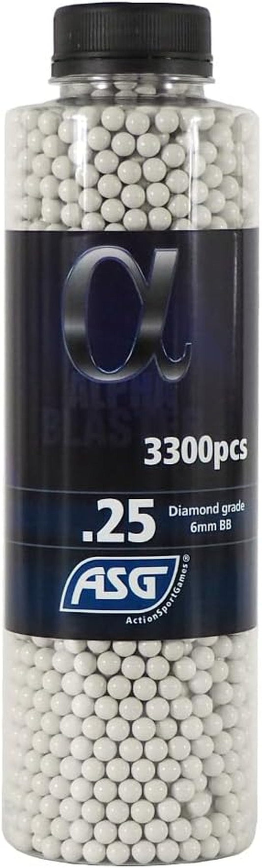 Alpha Blaster Airsoft BBs - 3300 Count Precision Rounds | High Performance