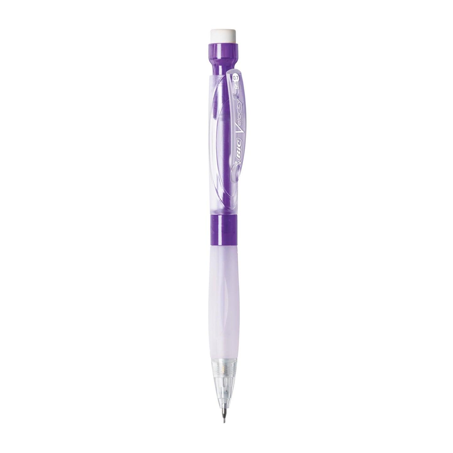 BIC Velocity Max Mechanical Pencils, With Colorful Barrel, Medium Point (0.7mm), 2-Count Pack Mechanical Pencils With Erasers and Lead Refills