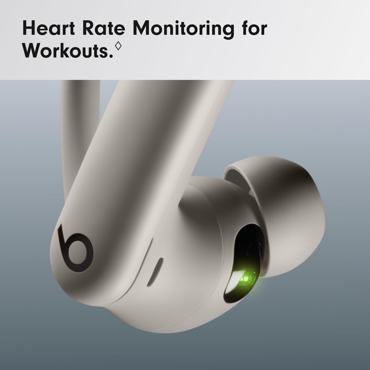 Beats Powerbeats Pro 2 - Wireless Noise Cancelling Workout Earbuds with Secure- Fit Earhooks, Up to 45-Hour Battery with Charging Case, Sweat & Water Resistant, Heart Rate Monitoring - Quick Sand