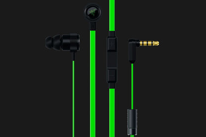Razer Hammerhead Pro v2 Earbuds: Custom-Tuned Dual-Driver Technology - in-Line Mic & Volume Control - Aluminum Frame - 3.5mm Headphone Jack - Green