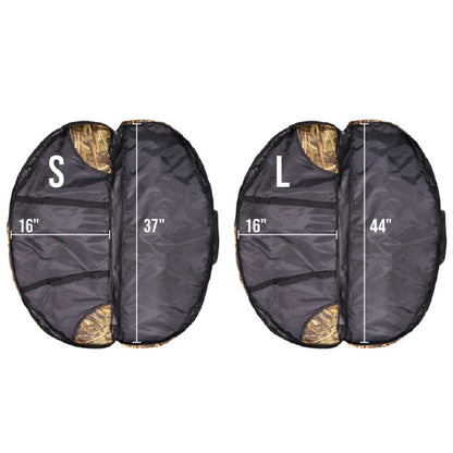 Silfrae Compound Bow Case Soft Bow Padded Case Light-Weight Bow Carry Bag with Arrow Pocket (Treecamo, L)