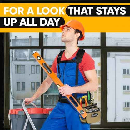 FUERI Tool Belt Suspender for Men Adjustable Heavy Duty Construction Carpenter Electrician
