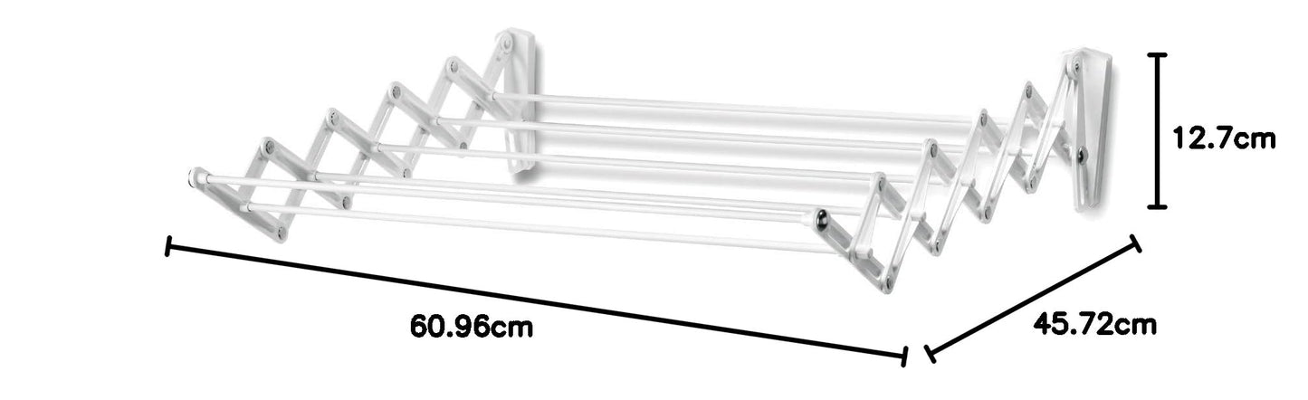 Polder Wall Mount Accordion Drying Rack (5.3M Line Space)