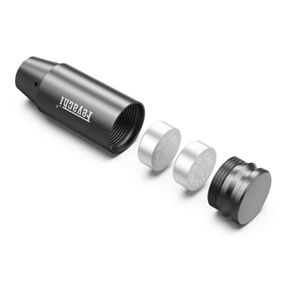 Feyachi Bore Sight 9mm Red Laser Zeroing Boresighter with 3 Sets of Batteries(Grey)