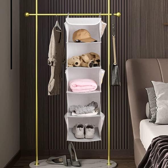 5 Shelves Hanging Closet Organizer, 2 Pack Hanging Storage