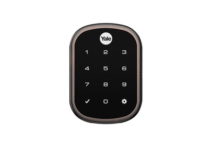 Yale | LiftMaster Smart Lock with Touchscreen Deadbolt - Works with myQ App & Key by Amazon in-Garage Delivery when paired with Smart Garage Hub (sold separately), Oil Rubbed Bronze